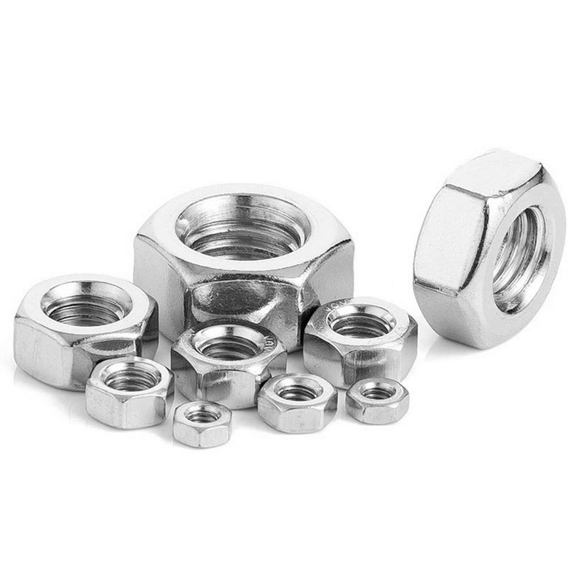 RuoFeng Stainless Steel Hex Nut Pack of 50 (M6) - Image 1